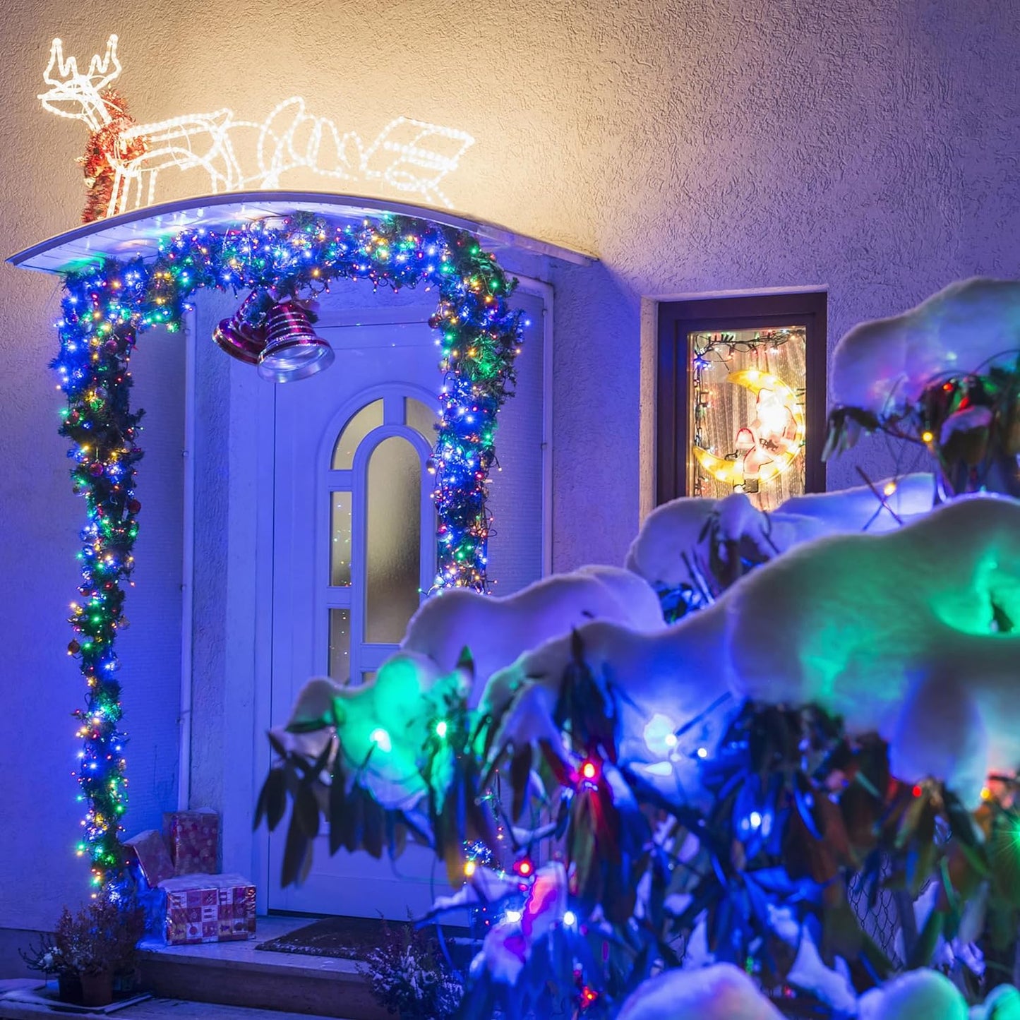 100 LED Christmas String Lights, 39FT Indoor Lights Plug-in with 8 Modes & Timer & Memory Function, Waterproof Christmas Lights Outdoor for Holiday Party Christmas Tree Decor