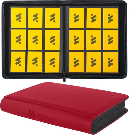 Card Binder 9 Pocket,Trading Card Binder Holds up to 360 Cards with 20 Sleeves,Zipper Card Holder Album Compatible with TCG Card/Game Cards/Sports Card