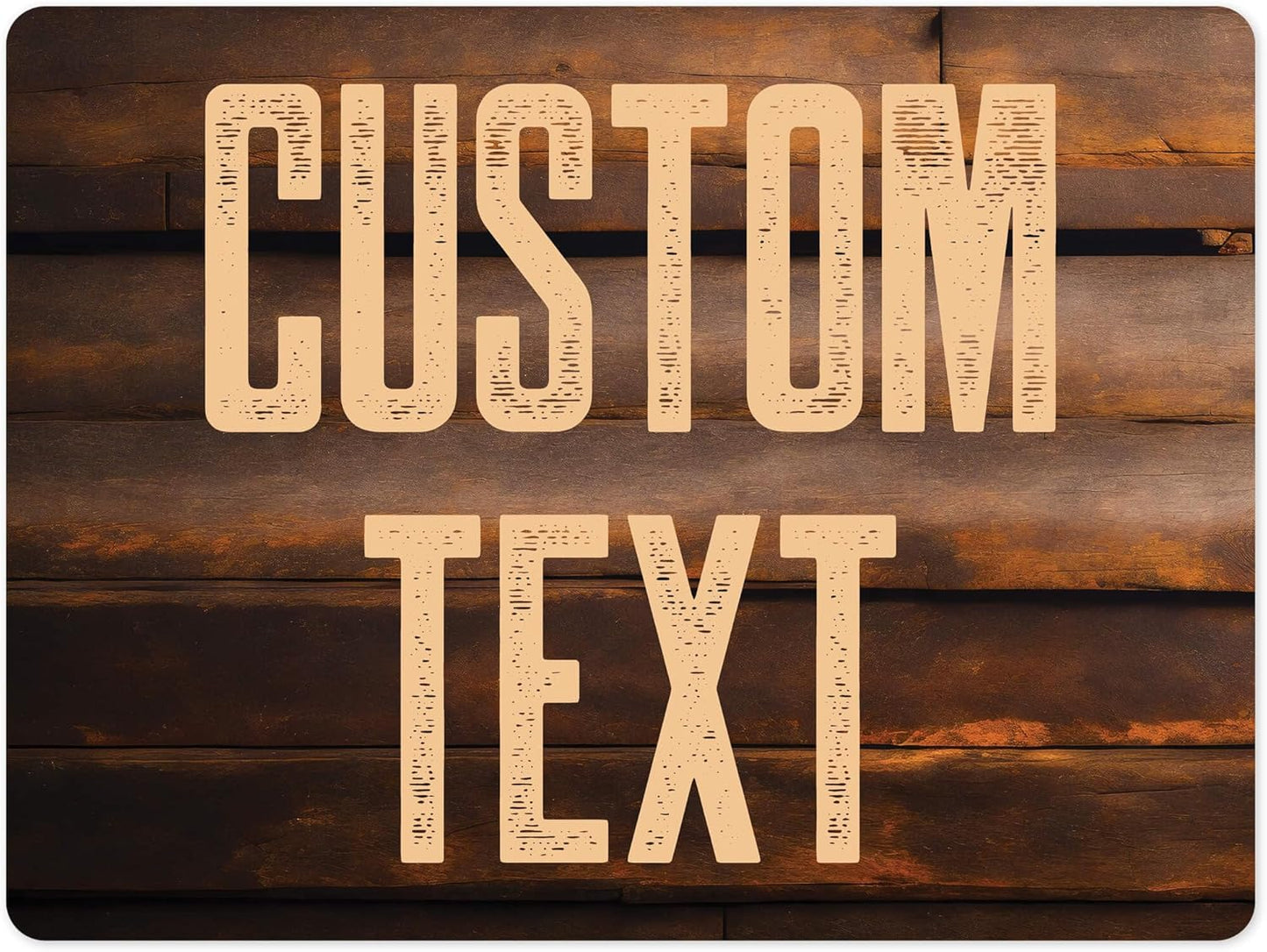 Custom Sign, Custom Street Sign, 11 Font Colors, 13 Font Styles, 4 Hole Options, 22 Sizes, 18x24 Inches, Rust Free DiBound, Fade Resistant, Made in USA by My Sign Center (Vintage Wood)