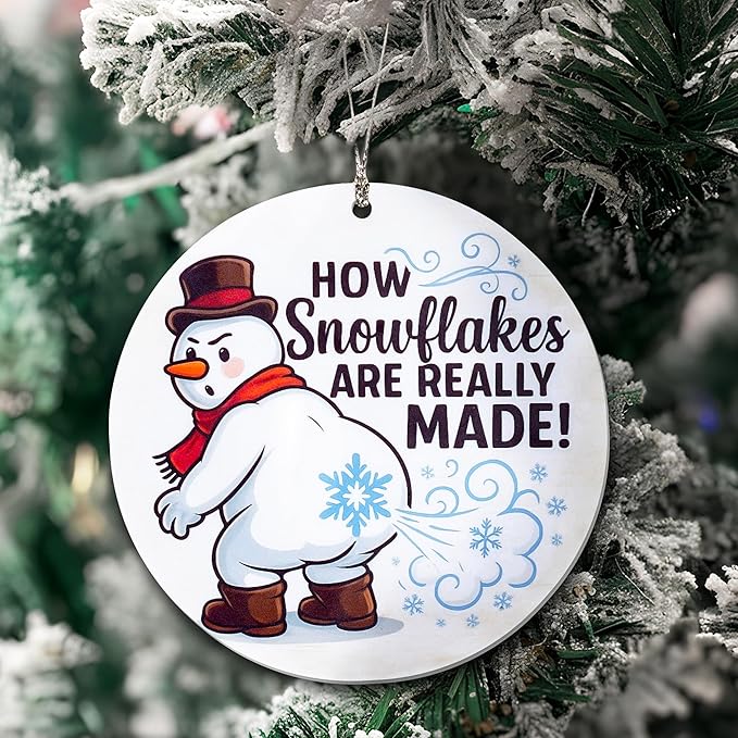 Snowman ornament - snowman ornaments for christmas tree - xmas ornament - acrylic christmas ornaments -Christmas ornament 2025 -Suncatcher Effect stained glass window hanging - car hanging accessories