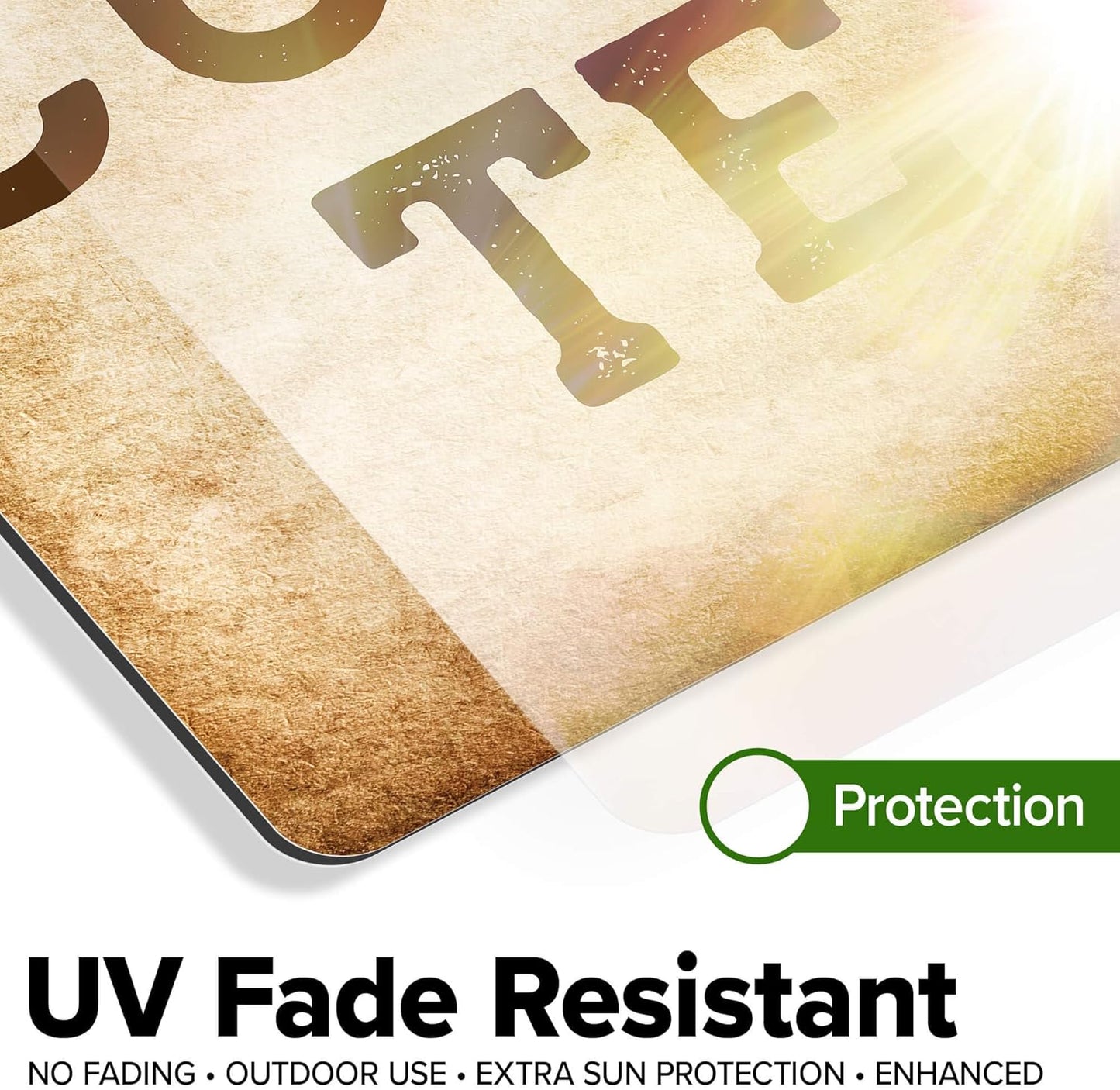 Custom Sign, Custom Street Sign, 11 Font Colors, 13 Font Styles, 4 Hole Options, 22 Sizes, 10x14 Inches, Rust Free DiBound, Fade Resistant, Made in USA by My Sign Center (Vintage)