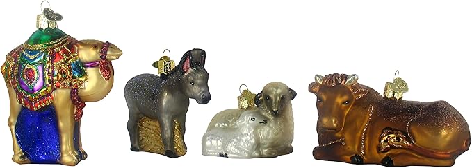Old World Christmas Nativity Collection Glass Ornament