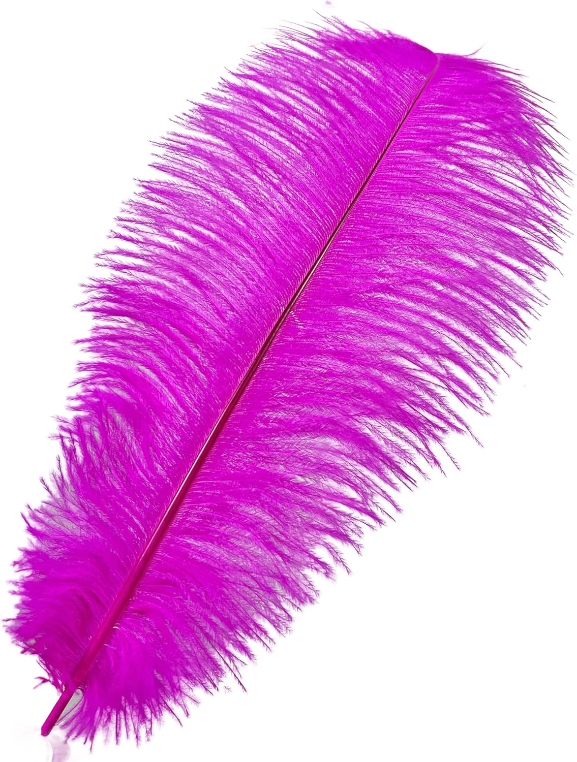 Happy Feather 16-18 inch Fuchisa Ostrich Feathers Craft for Wedding Party Centerpieces Home Decoration DIY Craft Pack of 10