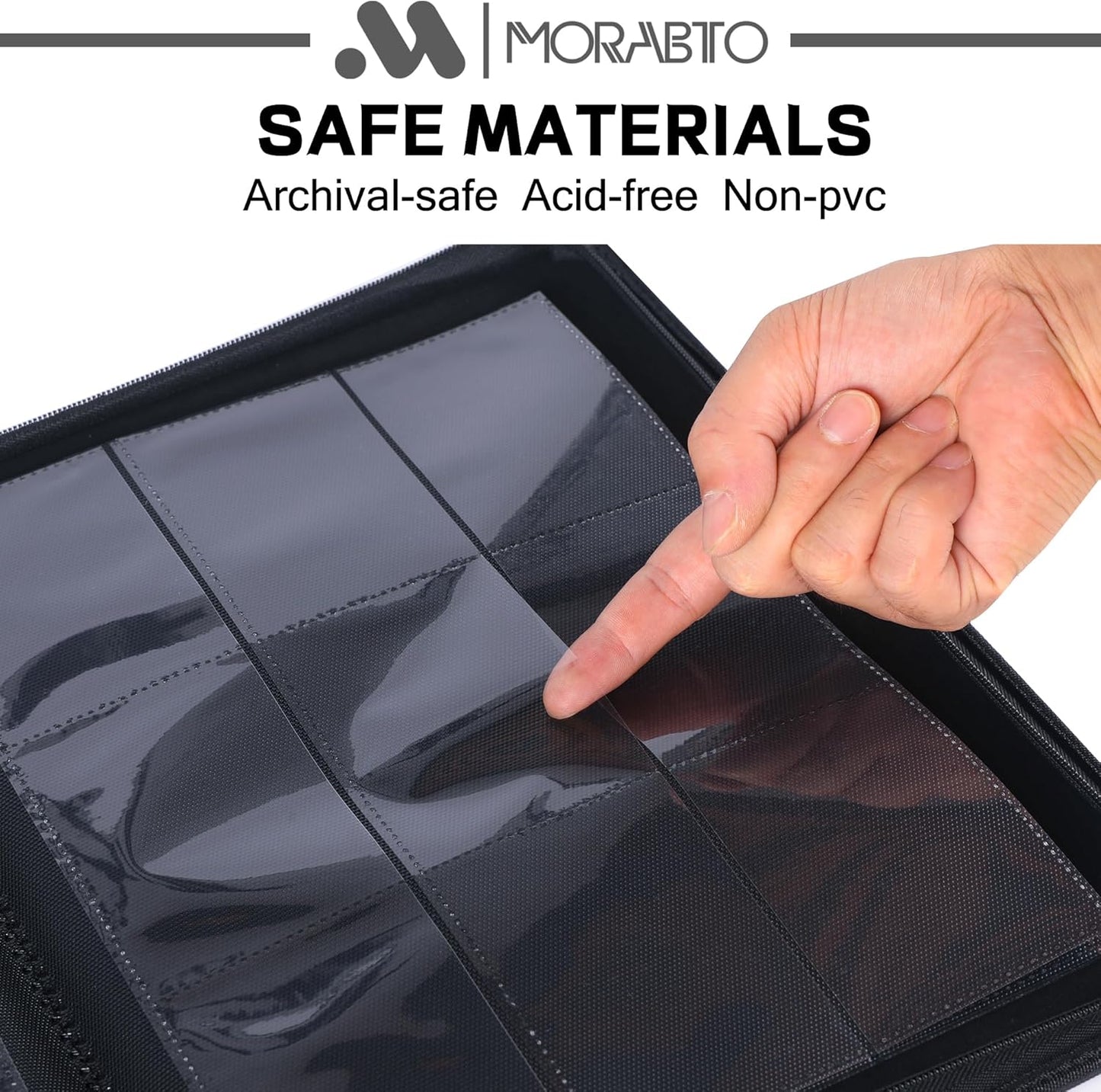 Card Binder 9 Pockets,Trading Card Binder Holds up to 864 Cards with 48 Sleeves,Zipper Card Holder Album Compatible with TCG Card/Game Cards/Sports Card