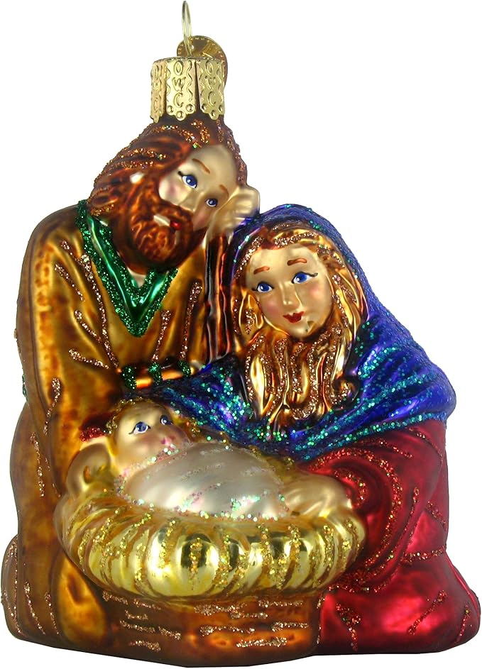 Old World Christmas Nativity Collection Glass Ornament