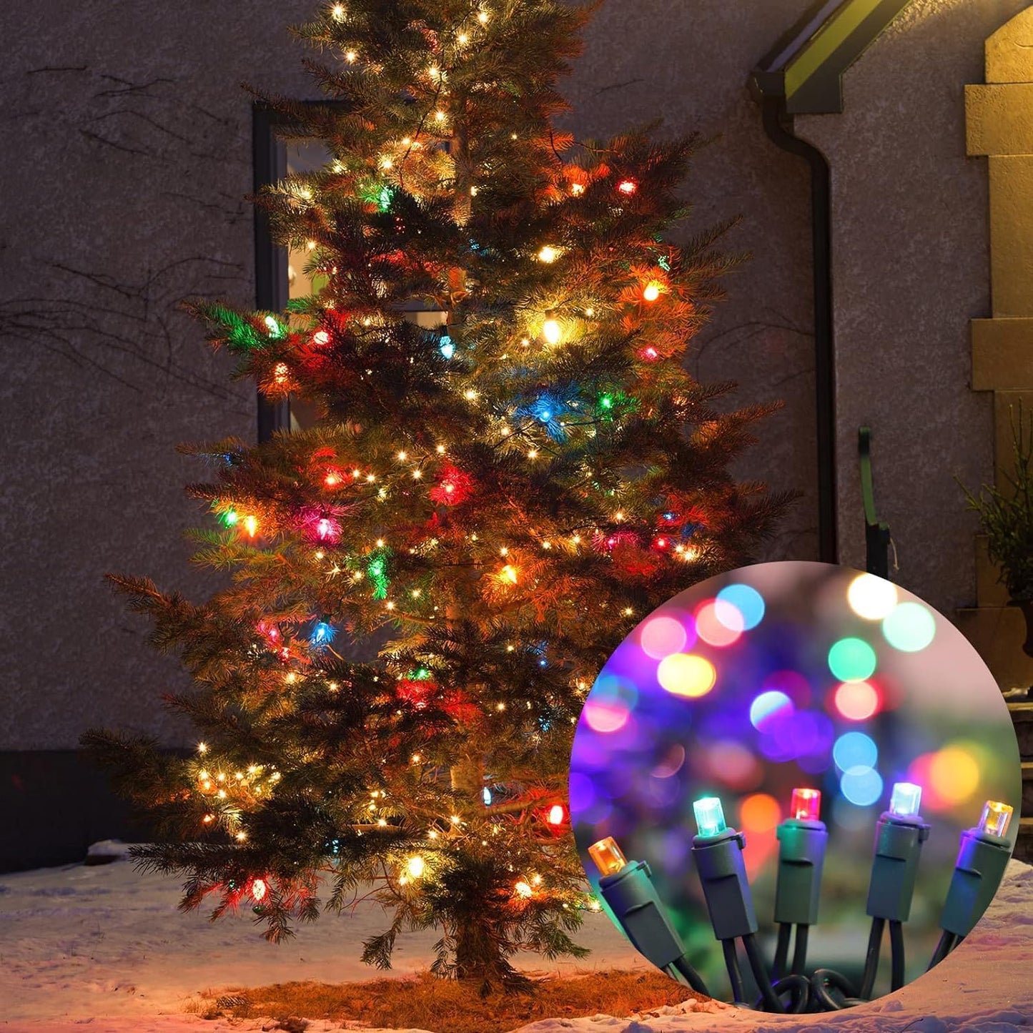 60 Count Multicolor- String Lights - LED Christmas Lights, Mini led Lights for Indoor Outdoor Home Holiday Party Wedding Independence Day Decoration