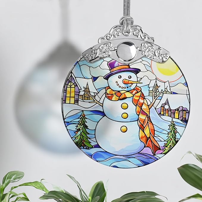 Snowman Christmas Ornaments - Snowman Decorations for Tree, Merry Christmas Gifts