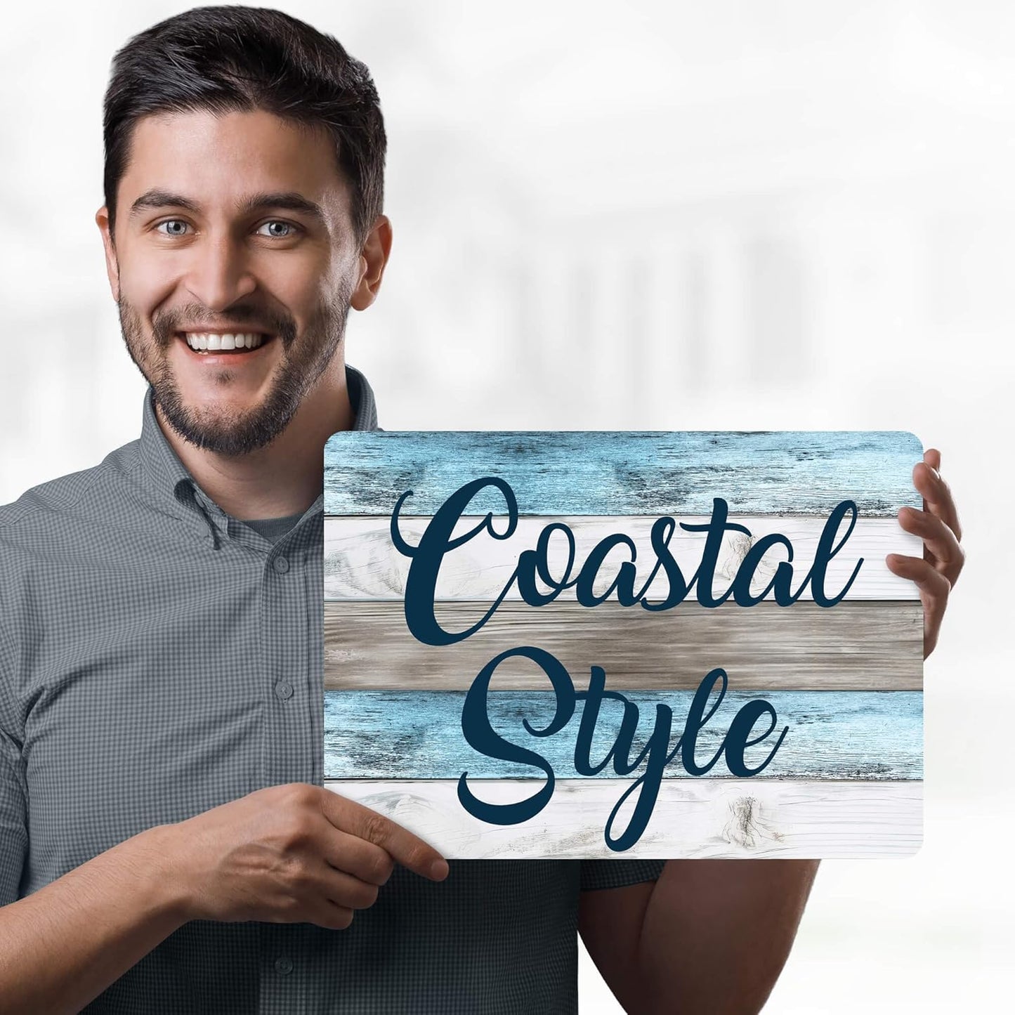 Custom Sign, Custom Street Sign, 11 Font Colors, 13 Font Styles, 4 Hole Options, 22 Sizes, 10x14 Inches, Rust Free DiBound, Fade Resistant, Made in USA by My Sign Center (Coastal)