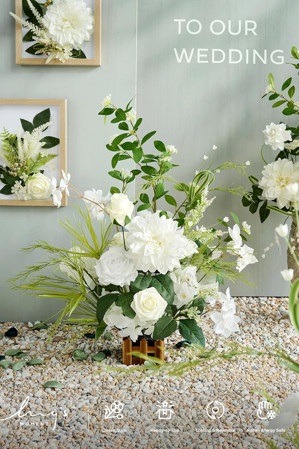 Ling's Moment Rose Petals, Silk Flower Petals for Wedding/Aisle/Flower Girl Baskets/Table Centerpiece Décor,etc.Sage Green 200pcs