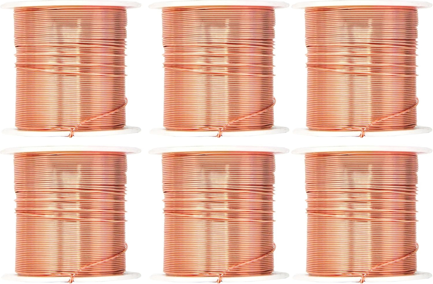 Mandala Crafts 22 Gauge Anodized Aluminum Craft Wire for Jewelry Making - 450 FT Colored Flexible Rose Gold Combo Wire - Bendable for Bonsai Armature Crafting Sculpting