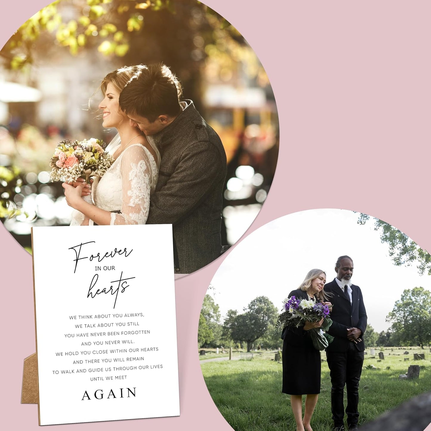 Funeral Sign, 8x11 White Minimalist Style Loss of Loved One Memorial Sign, Funeral Decorations, Wedding Table Decor, Memorial Gifts For Loss of Loved One, Sympathy Gift, Bereavement Gifts -13