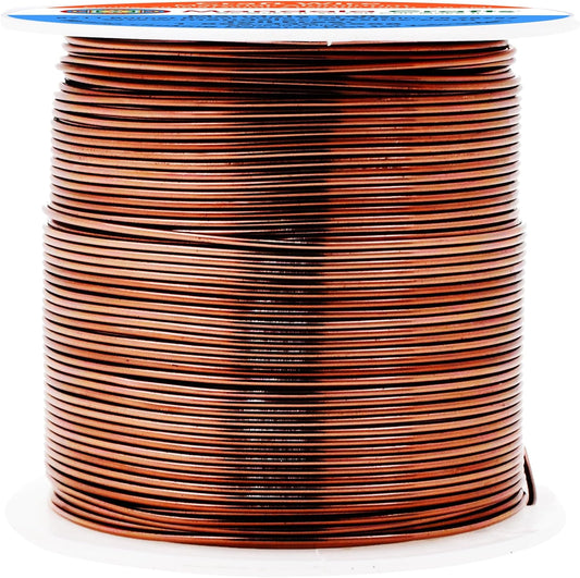 Mandala Crafts 20 Gauge Anodized Aluminum Craft Wire for Jewelry Making - 100 FT Colored Flexible Brown Wire - Bendable for Bonsai Armature Crafting Sculpting