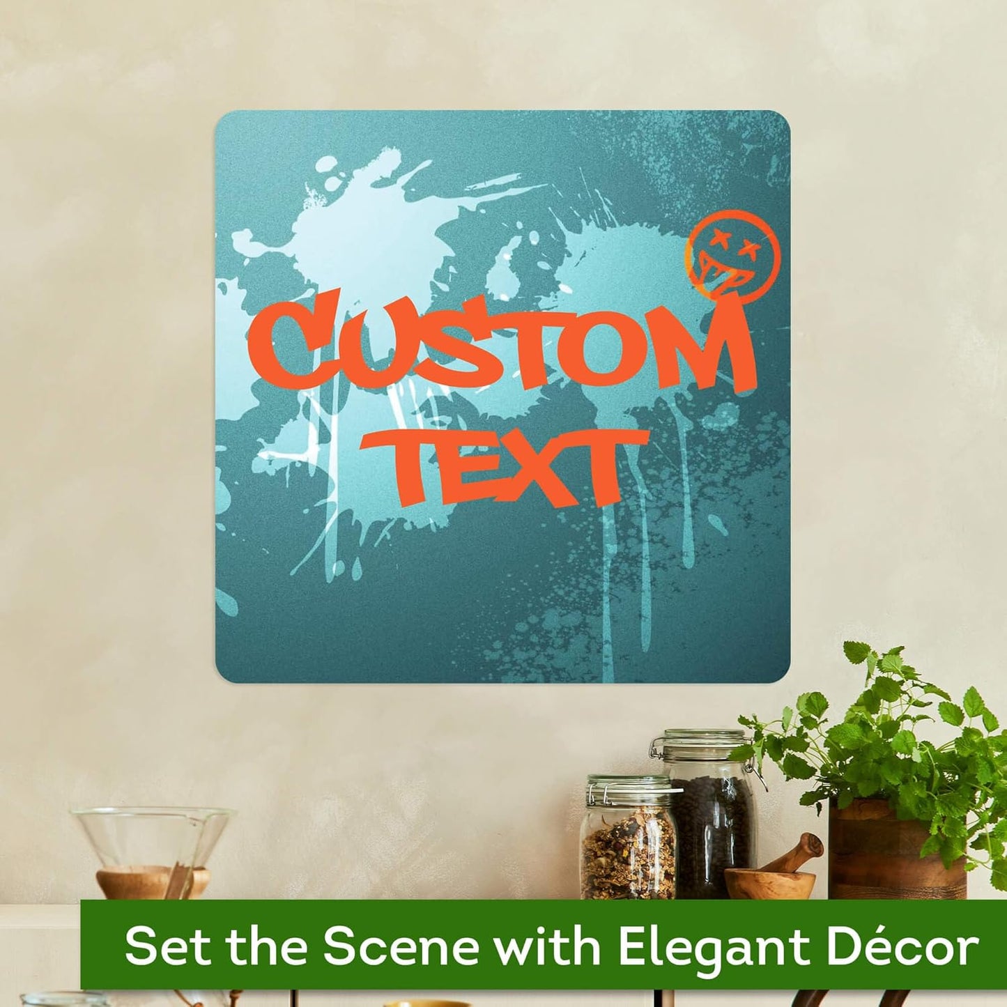 Custom Sign, Custom Street Sign, 11 Font Colors, 13 Font Styles, 4 Hole Options, 22 Sizes, 18x18 Inches, Rust Free DiBound, Fade Resistant, Made in USA by My Sign Center (Graffiti)