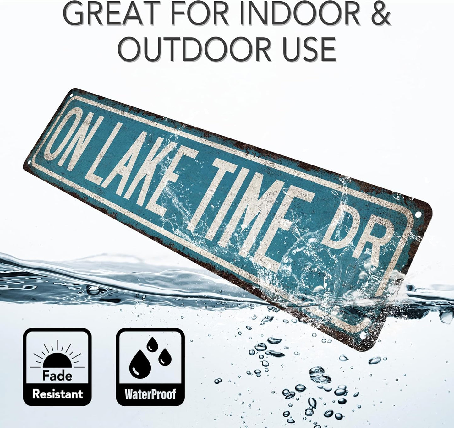 Personalized Street Signs Vintage Looking Street Sign - Made In USA - Rustic Signs For Bedroom Custom Sign Customizable Gifts For Men 104180014001