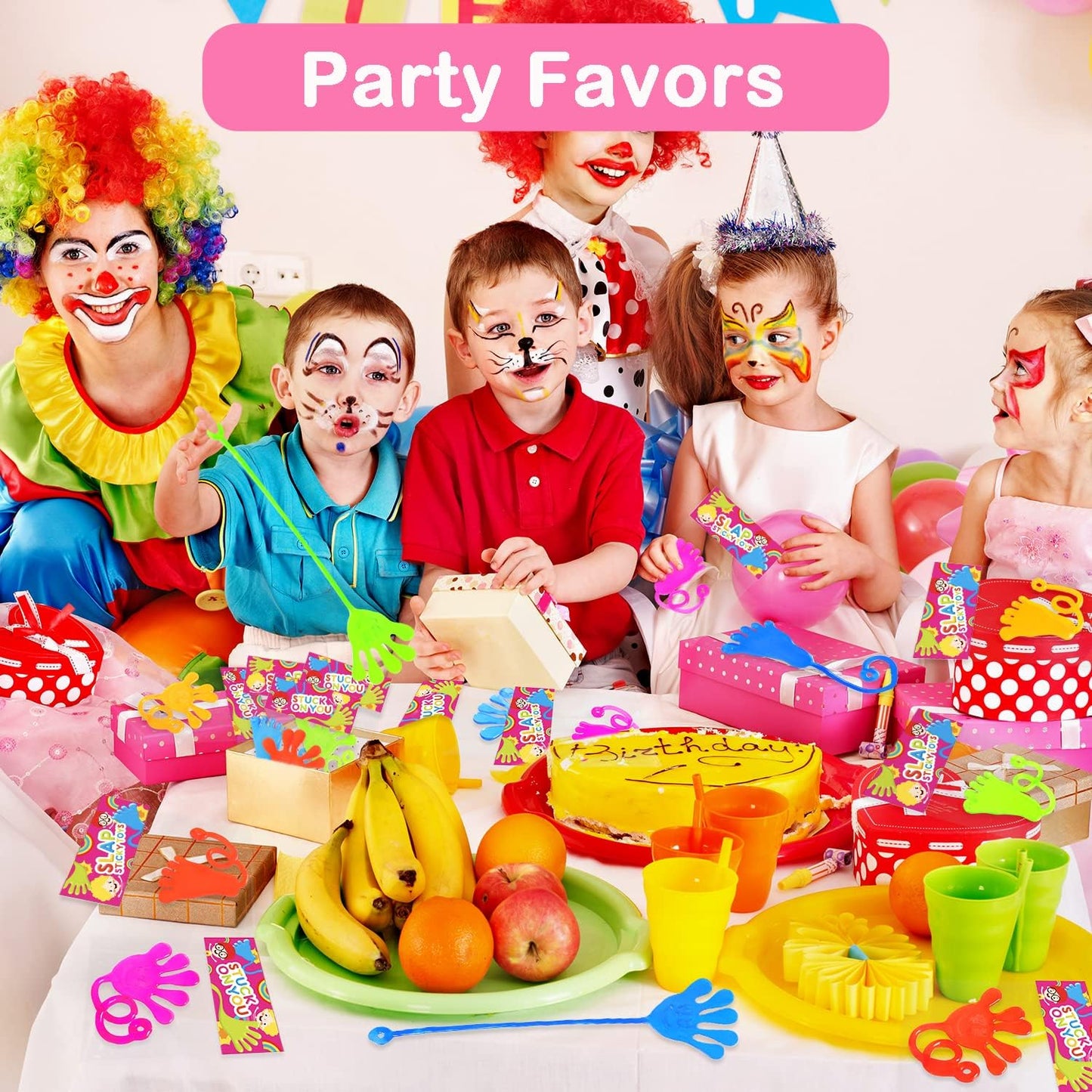 Halloween Party Favors Goodie Bag Stuffer Fillers for Kids (30 PCS), Large Sticky Hands & Feet for Birthday Pinata, Classroom Students Non Candy Treats Prizes Supplies Toy Gift for Toddlers Boys Girls