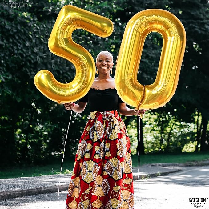 KatchOn, Giant Gold 0 Balloon Number - 40 Inch, 0 Digit Balloon | Gold Zero for Birthday Decorations | Number 0 Foil Mylar Balloon Zero | Number 0 Balloons