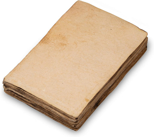 Wanderings Handmade Antique Blank Cards with Slighly Burned Paper Edge - 4"x6" Package of 50 - Mixed Media Cards for Announcements Invitations Crafts - Thick 150 GSM Recycled Paper