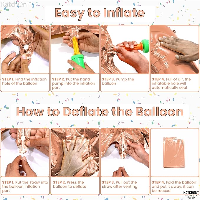 KatchOn, Rose Gold 1 Balloons for 1st Birthday - 40 Inch | Peach Number 1 Balloon, One Sweet peach Birthday Decorations | Peach One Balloon | 1 balloon Number, Rose Gold 1st Anniversary Decorations