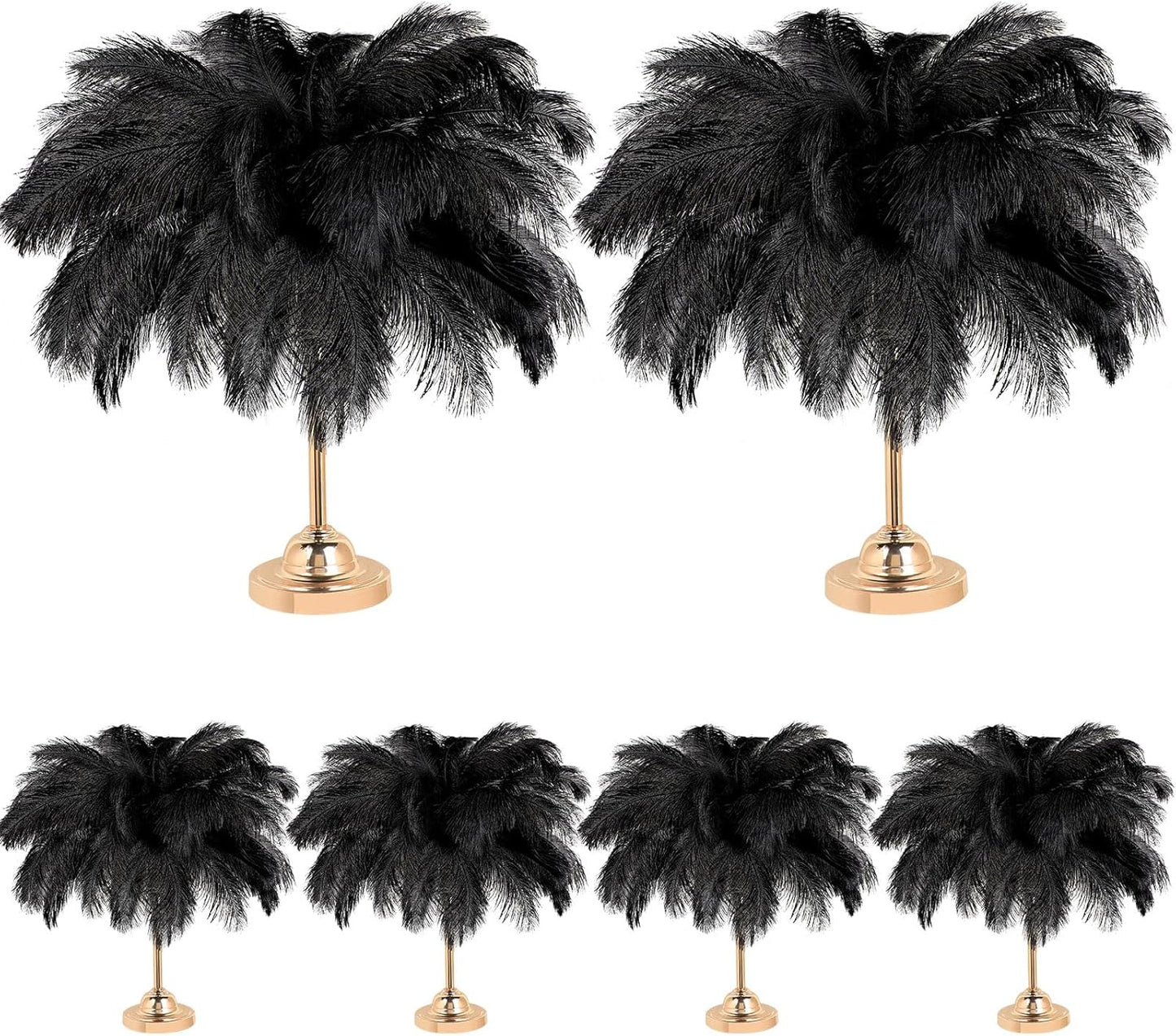 80 Pcs Large Natural Ostrich Feathers Plumes 14-16 Inch Bulk for DIY Crafts Wedding Party Centerpiece Vase