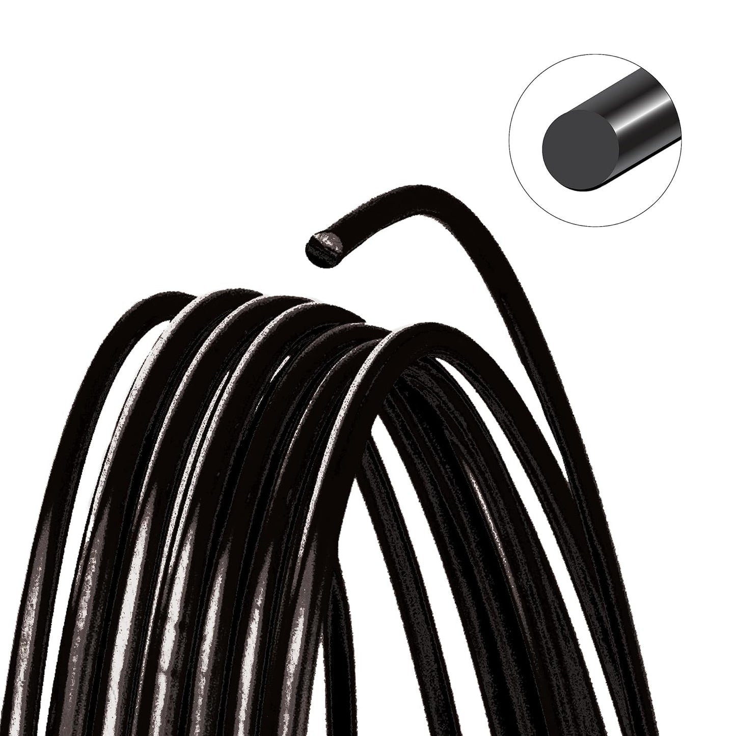 The Beadsmith Wire Elements Craft Wire – Tarnish Resistant, Soft Temper, Round, Black Color – 0.41mm, 26 Gauge, 30 Yard Spool – Jewelry Making, Wire Wrapping, Floral, & Other DIY Crafts