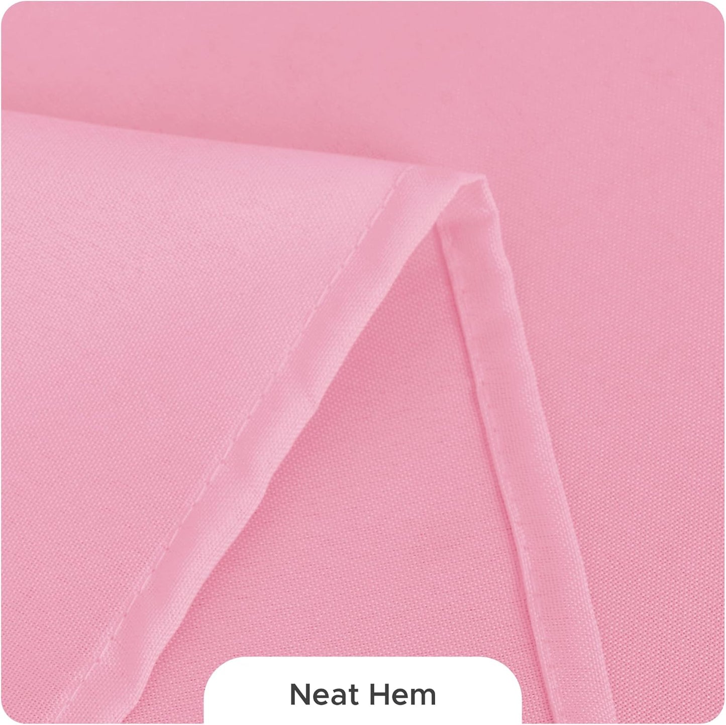 Fitable 8 Pack Table Cloth Rectangle Table: Stain and Wrinkle Resistant Tablecloth Rectangular, Washable Polyester Tablecloths for Wedding Party Dining Banquet Event Catering(Pink, 70x108 Inch)