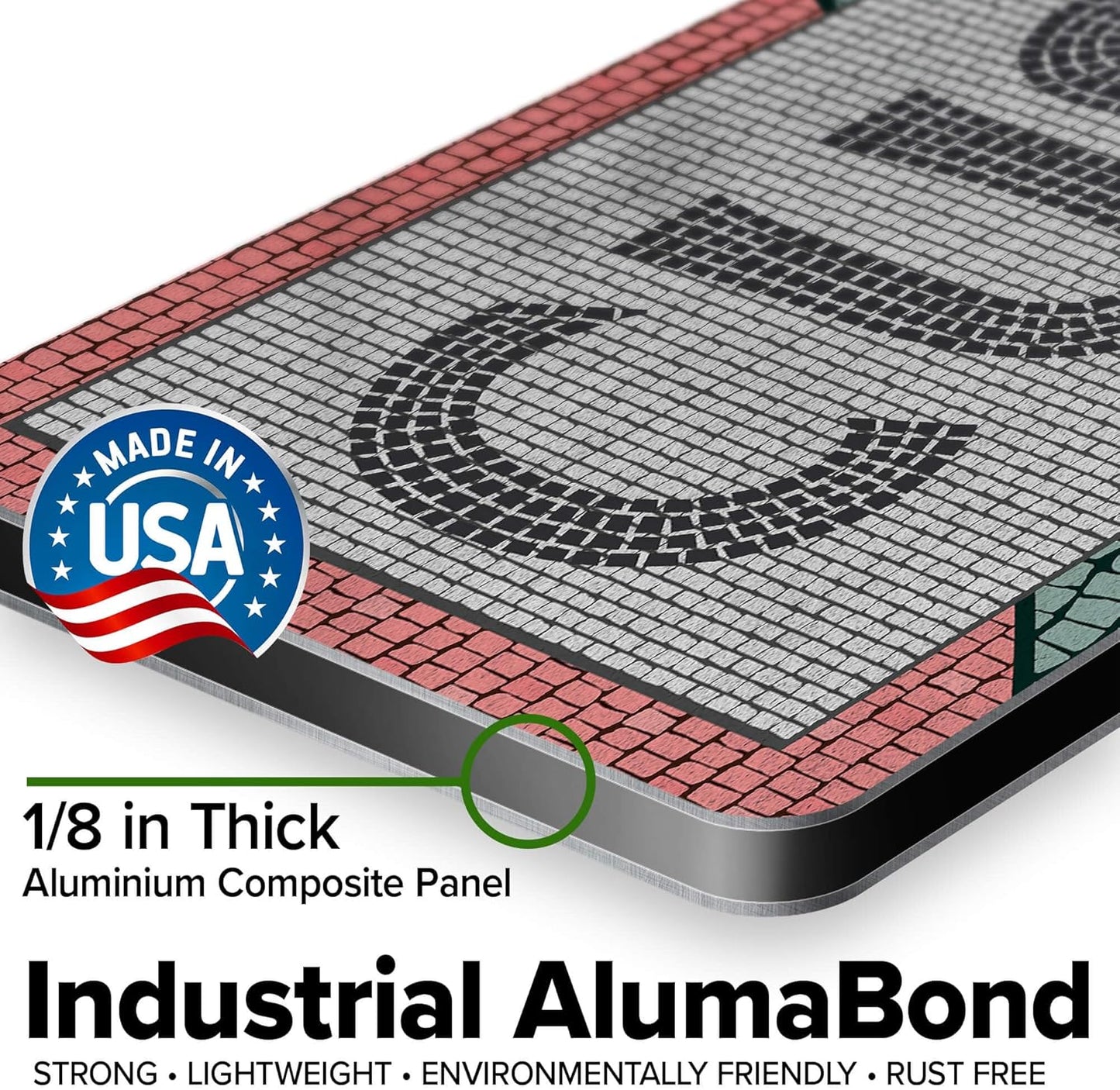 Custom Sign, Custom Street Sign, 11 Font Colors, 13 Font Styles, 4 Hole Options, 22 Sizes, 6x30 Inches, Rust Free DiBound, Fade Resistant, Made in USA by My Sign Center (Fauxsaic 2)