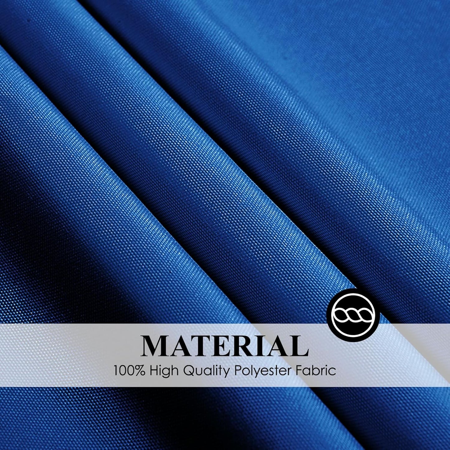 Round Tablecloth 132 Inch 6 Pack Royal Blue Tablecloths Washable Decorative Linen Polyester Table Clothes Cover for Dining Table Banquets Buffet Parties and Wedding