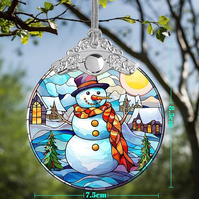 Snowman Christmas Ornaments - Snowman Decorations for Tree, Merry Christmas Gifts