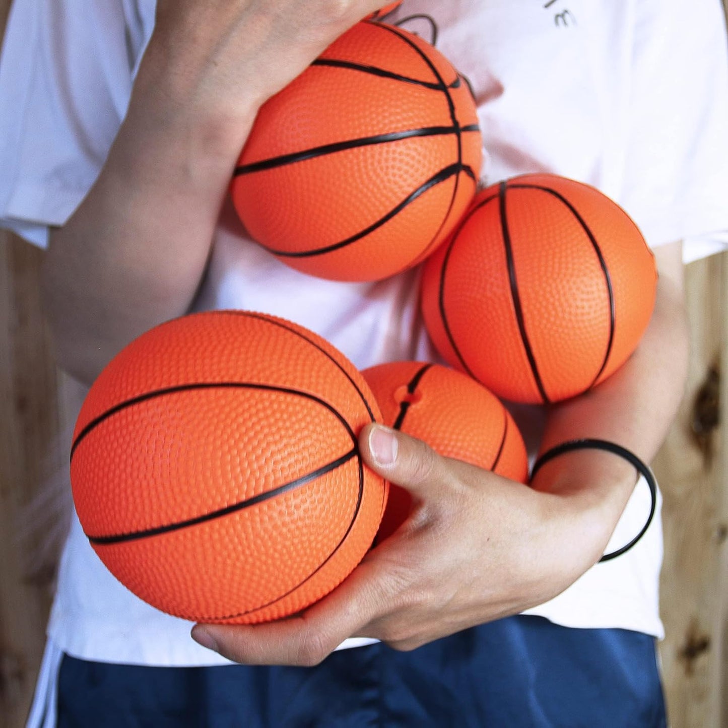 15Pcs 6" Mini Basketball Balls Bulk Small Basketball Set with Pump, PVC Small Basketball for Over The Door Basketball Hoop Games Party Favors Indoor Outdoor Play Adults Kids Pool Beach Basketball