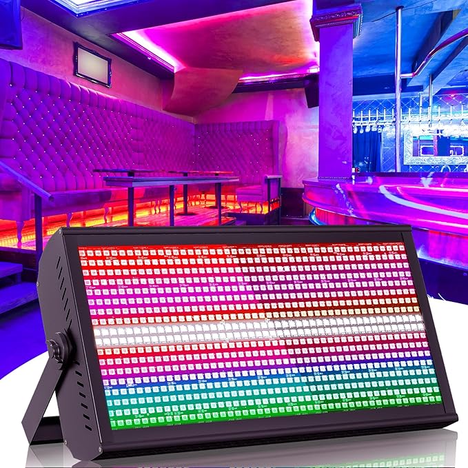 2 PCS Stage Light Effect Light 200W 768LEDs RGB Dj Lights Bar 4/6/12/144/154CH DMX Control Auto Play Sound Activated Uplight Bar for Wedding Disco Party Stage Lighting