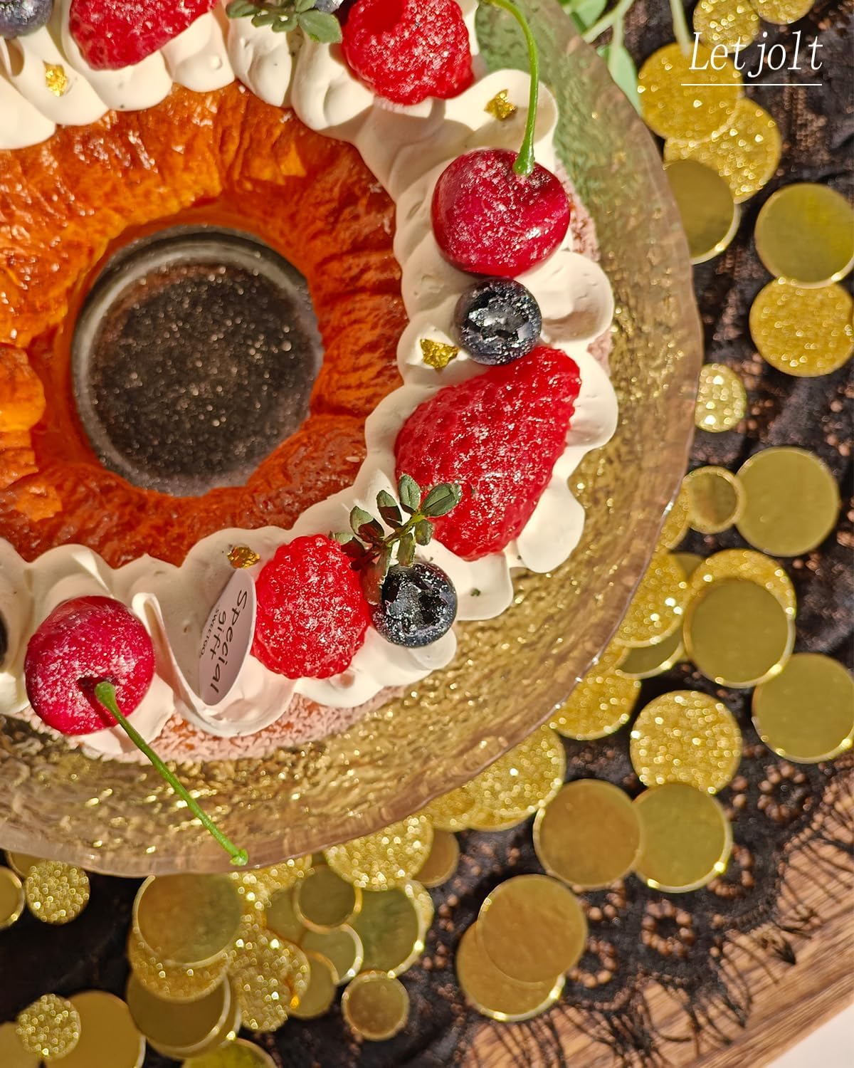 Golden Confetti Glitter Scatter Table Decoration Surprise Paper Craft Birthday Party Anniversary Supplies Bridal Baby Shower Party Wedding Gift Circle Dots Decor 100 Pcs