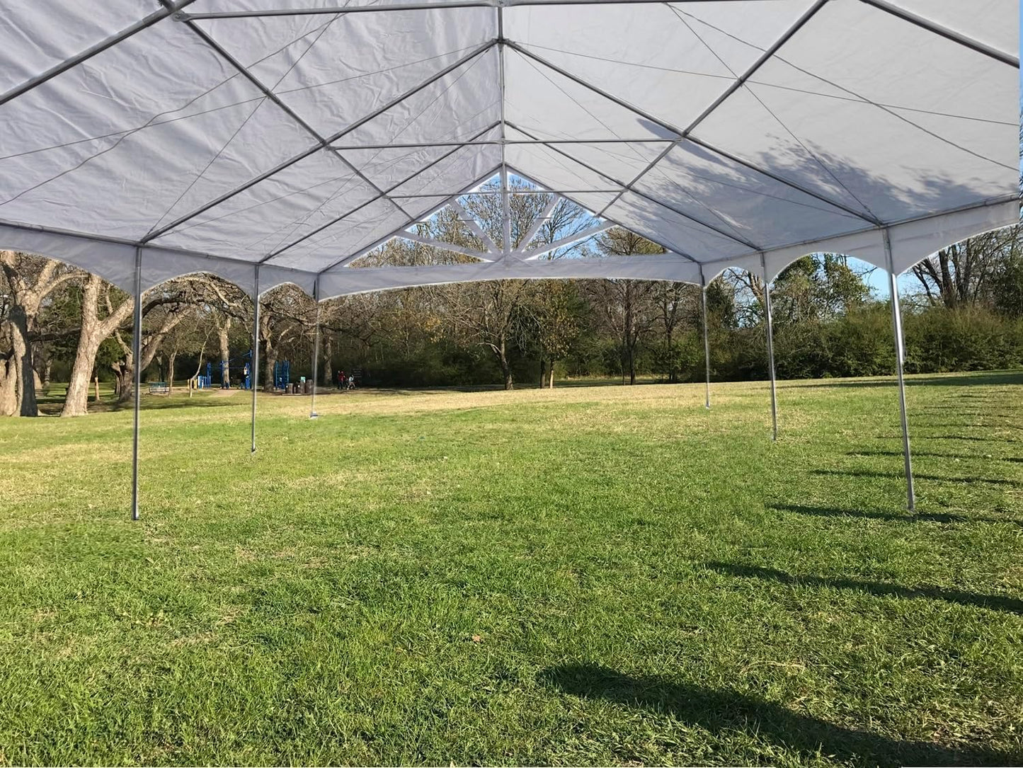 DELTA 30'x20' PE Marquee Tents for Parties, Party Tent, Carpas para Fiestas, Outdoor Wedding Tent, Heavy Duty Waterproof Canopy, Outdoor Event + Storage Bags