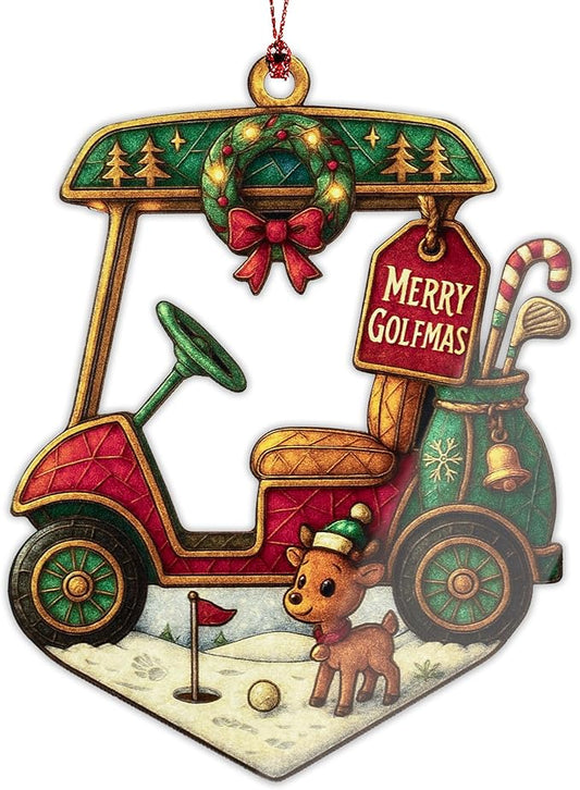 Golf Christmas Ornaments 2025 - Golf Gifts - Golf Themed Gift - Christmas Ornament 2025 - White Elephant Gifts - Xmas Tree Funny Decoration