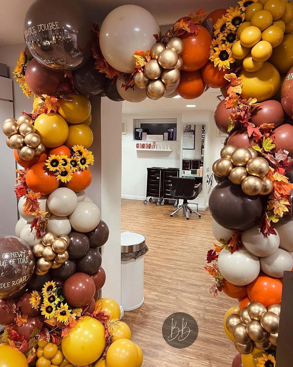 Paready Brown and Gold Balloon Set, 50Pcs 12 Inch Tan Apricot Sand White Metallic Confetti for Bridal Shower Baby Shower Fall Birthday Party Decorations