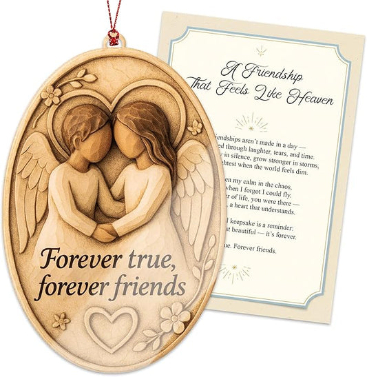Friend Ornament Friendship Ornament + Friend Gifts for Women – Christmas Ornament 2025 – White Elephant Gifts - Xmas Tree Funny Decoration Decoration