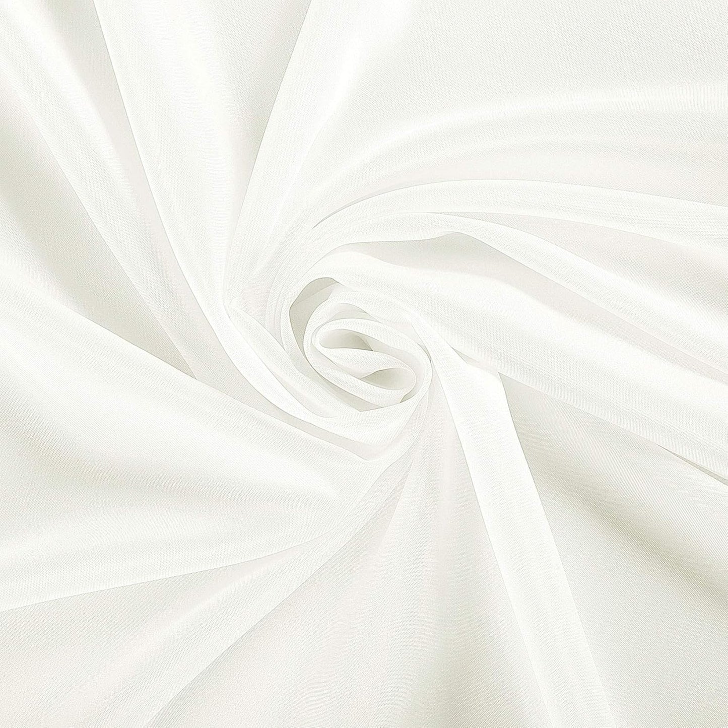 Ascoza 6pack 90 Inch Ivory Round Tablecloth in Polyester Fabric for Wedding/Banquet/Restaurant/Parties