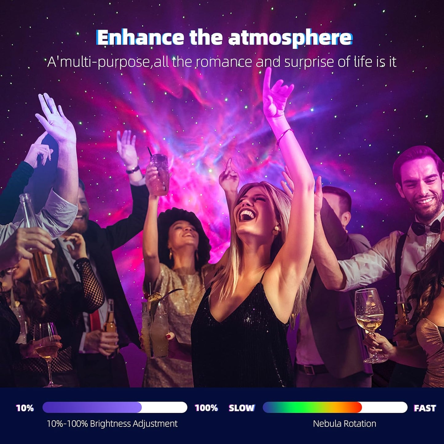 Galaxy Night Light - Astronaut Space Projector, Star Projector,Starry Nebula Ceiling LED Lamp with Timer and Remote, Kids Room Decor Aesthetic, for Birthdays,Christmas