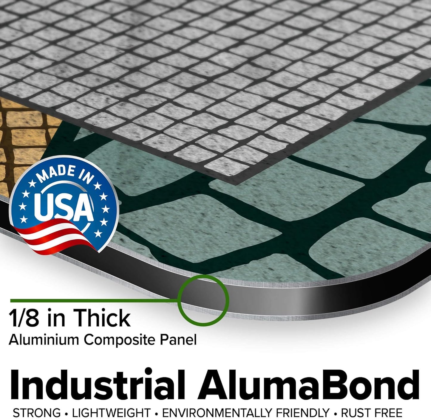 Custom Sign, Custom Street Sign, 11 Font Colors, 13 Font Styles, 4 Hole Options, 22 Sizes, 36x36 Inches, Rust Free DiBound, Fade Resistant, Made in USA by My Sign Center (Fauxsaic 2)