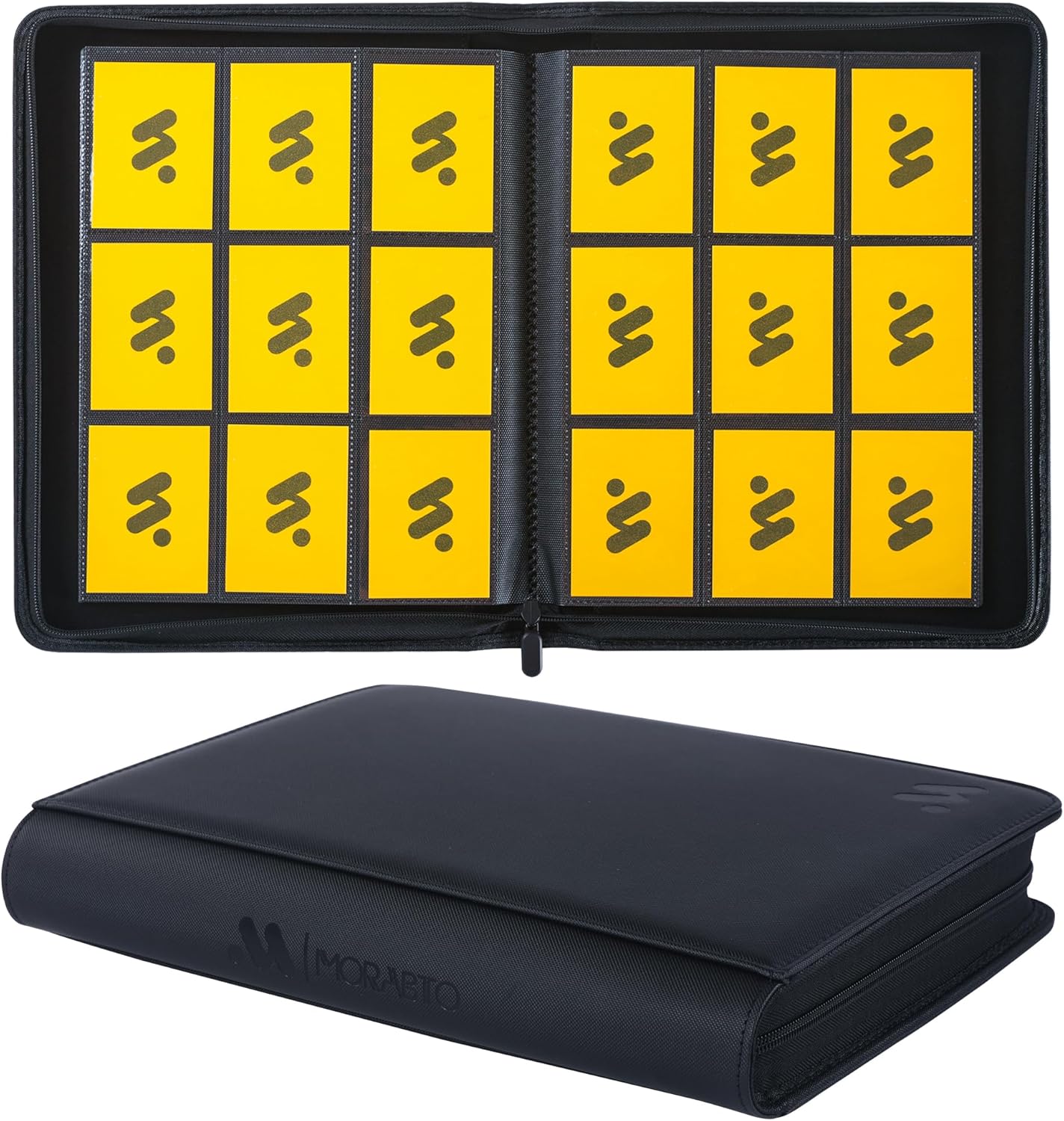 Card Binder 9 Pockets,Trading Card Binder Holds up to 864 Cards with 48 Sleeves,Zipper Card Holder Album Compatible with TCG Card/Game Cards/Sports Card