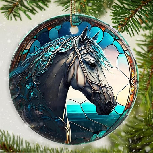 Christmas Horse Ornaments - Horse Lovers Gifts - Keepsake Ornaments for Animal Lovers