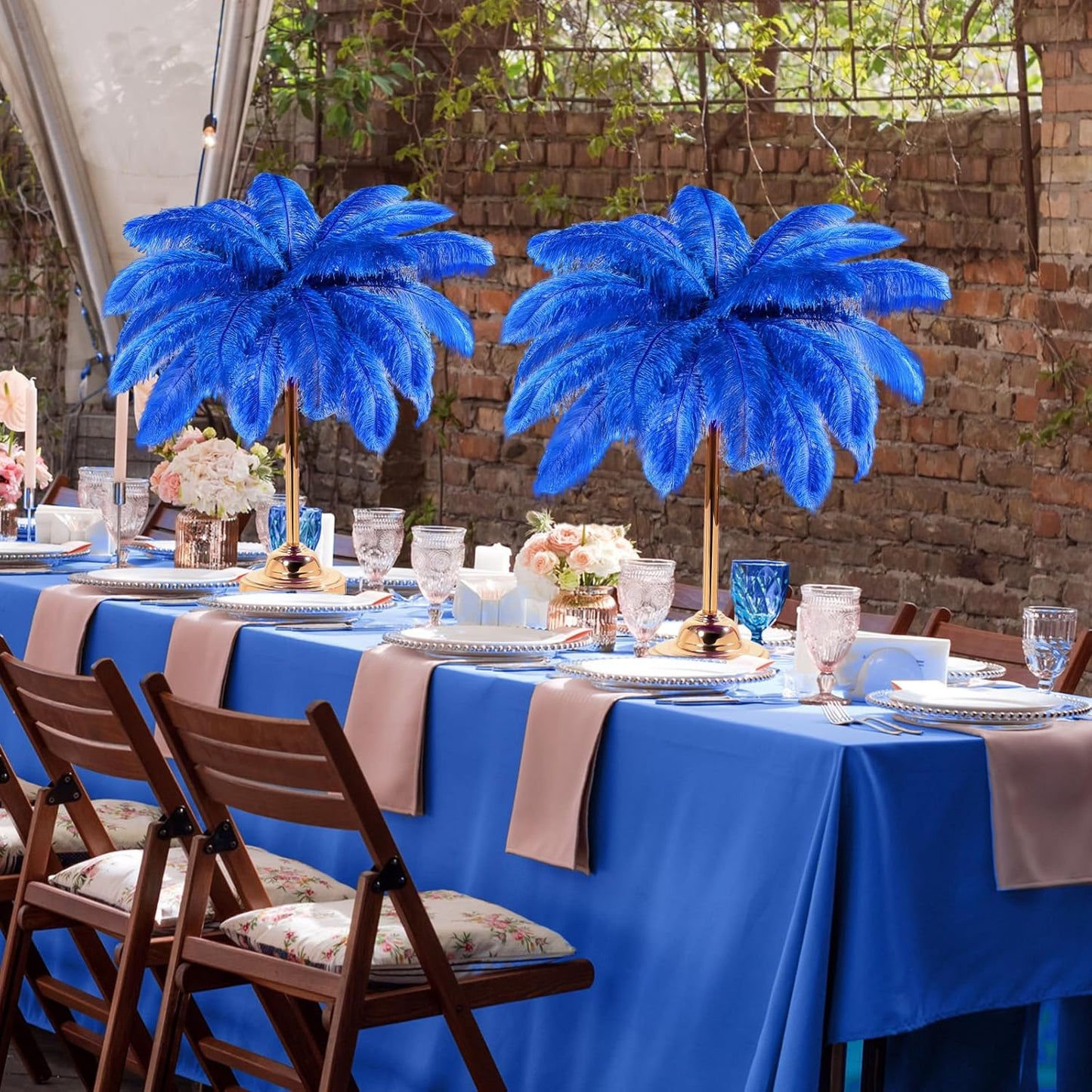 80 Pcs Large Natural Ostrich Feathers Plumes 14-16 Inch Bulk for DIY Crafts Wedding Party Centerpiece Vase