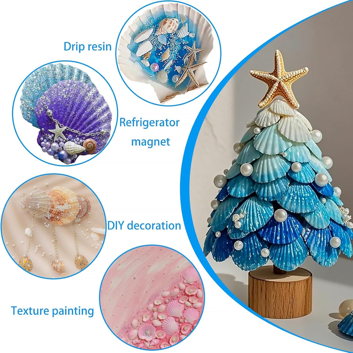 25PCS Sea Shells Scallop Shells Natural White Sea Shells for DIY Craft Crafting,Painting,Baking,Home Decor and Beaching Wedding Decoration (6-8CM) Seashells Bulk