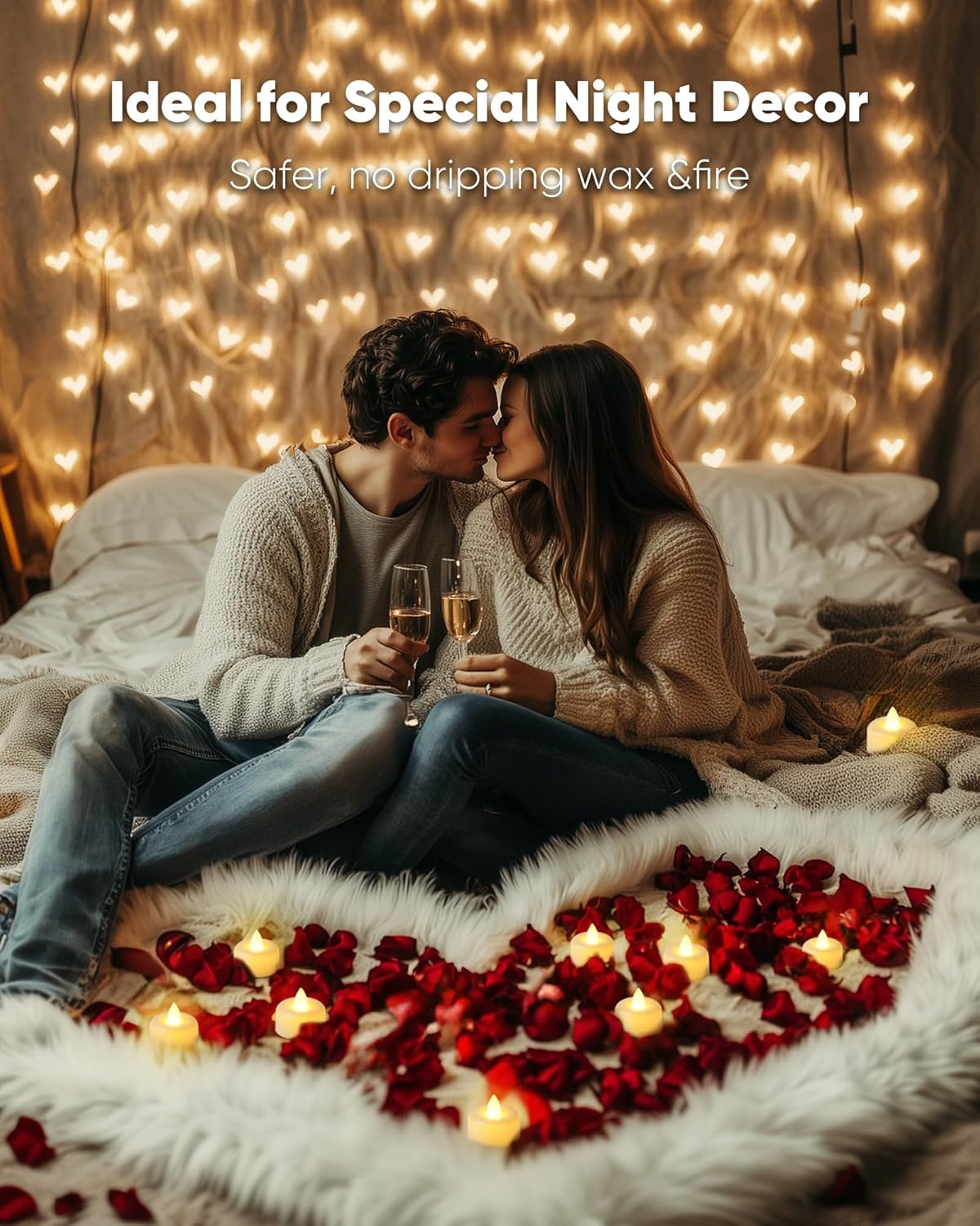 Amagic 24 Pack Timer Tea Lights Candles Battery Operated Candles with 6H Timer, Auto On Daily, Flickering LED TeaLights for Wedding, Table Centerpiece, Home Decor, Christmas, Halloween, White Base