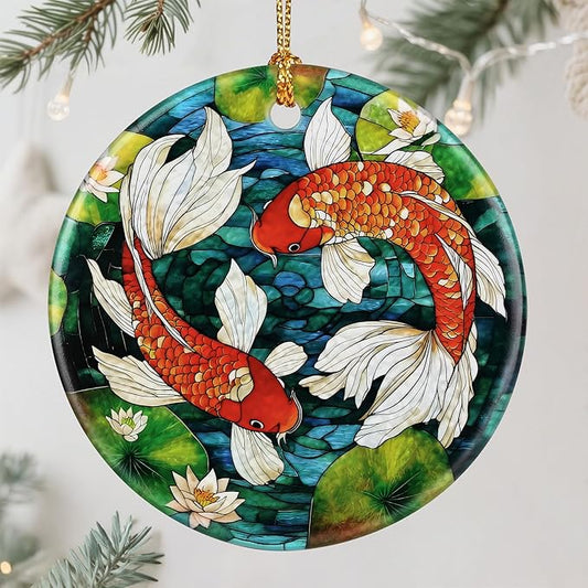 Koi Fish Ornament – Christmas Ornament, Christmas Tree Decor, & Perfect Holiday Decor | Koi Fish Lover Gift, Gifts for Friends