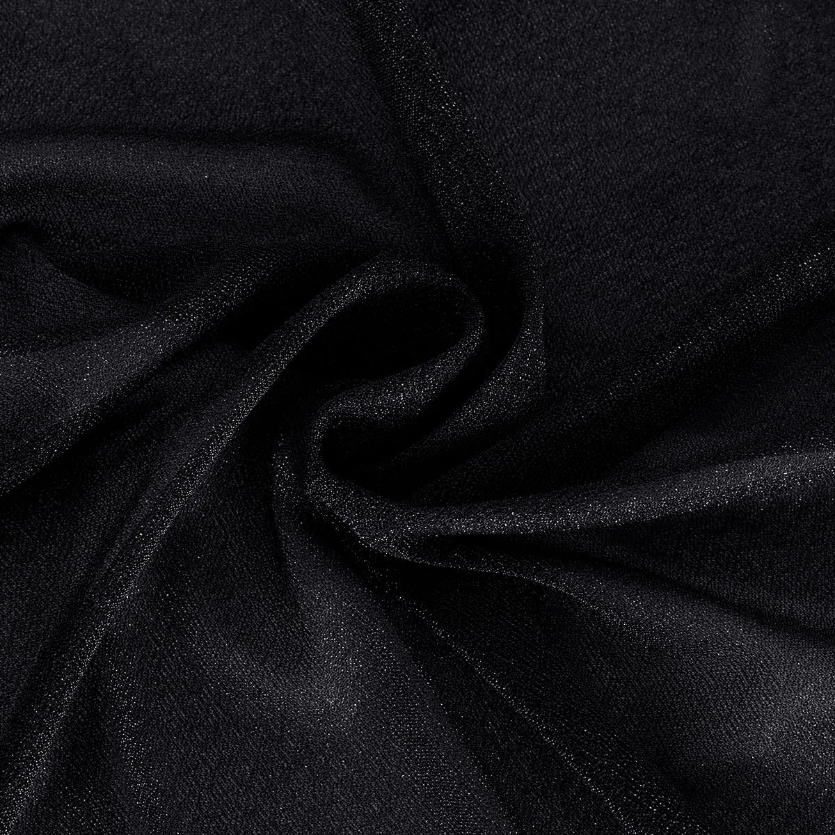 Black Wedding Arch Draping Fabric 2 Panels 29" x 20 FT Black Drapes for Backdrop Sheer Curtains Wedding Drapes for Romantic Bridal Baby Shower Ceremony Birthday Party Fall Outdoor Events