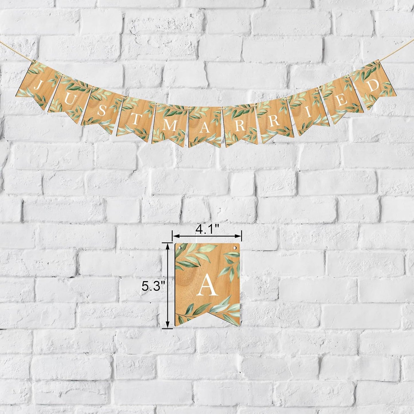 Mr & Mrs Cake Topper & Wedding Cupcake Toppers & Just Married Banner & Mr Mrs Table Sign Green Wedding Decorations in Wood