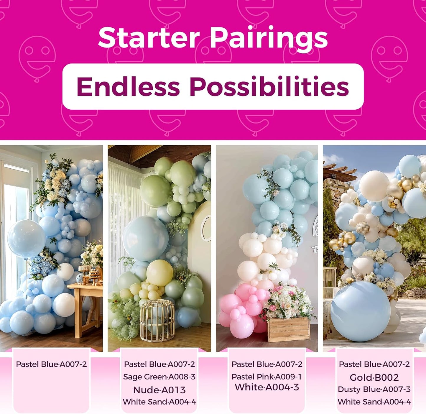 Bezente Pastel Blue Latex Party Balloons - 30 Pack 18 inch Round Helium Light Blue Bridal Blue Balloons for Boys Girls Birthday Bridal Shower Gender Reveal Wedding Anniversary Party Decorations