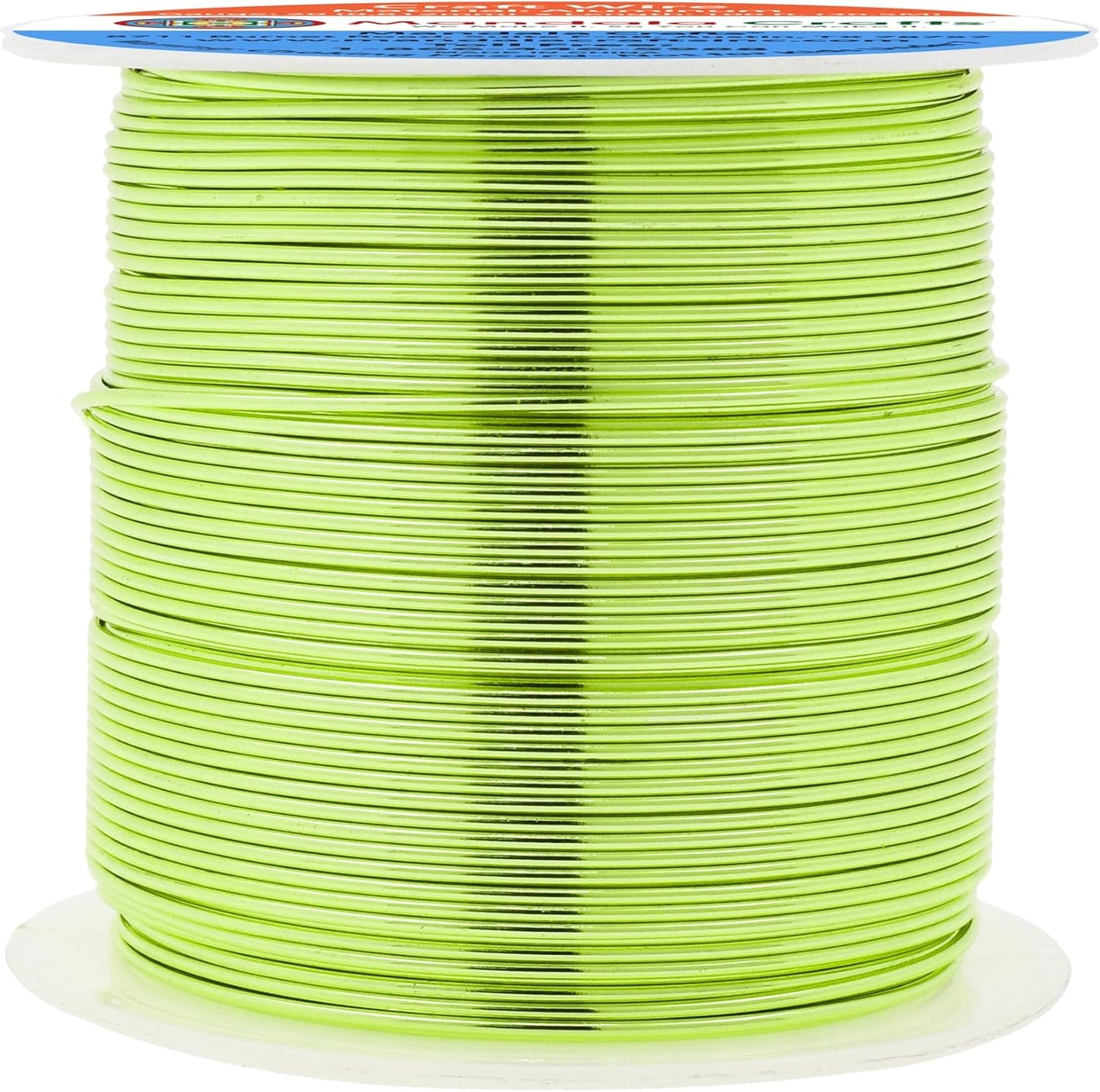 Mandala Crafts 20 Gauge Anodized Aluminum Craft Wire for Jewelry Making - 100 FT Colored Flexible Light Green Wire - Bendable for Bonsai Armature Crafting Sculpting