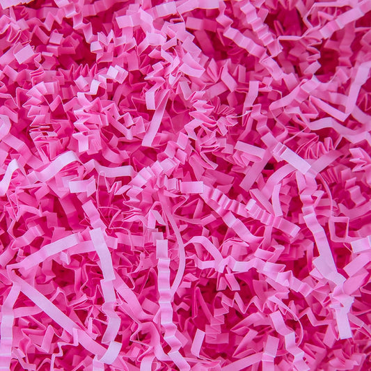 Caleihd Crinkle Cut Paper Shred Packing Grass Cushion Paper Streamer for Christmas Wedding Birthday Bridesmaid Engagement Craft Gift Boxes Bags Basket Filler Decoration 4.5oz Pink