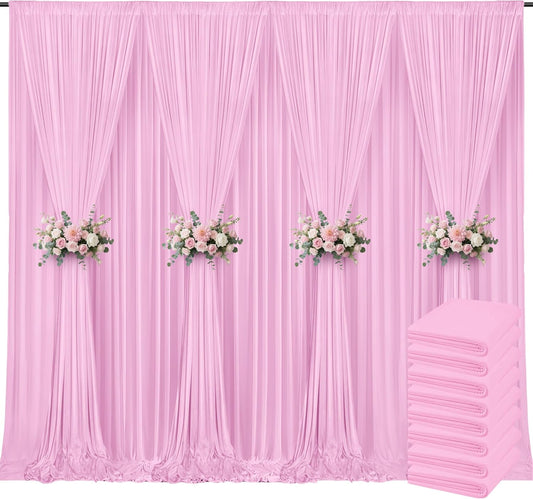 40x10ft Backdrop Curtains for Parties, 8 Panels 5x10ft Curtains Photography Drapes Rod Pocket Curtain Backdrop for Birthday Wedding Baby Shower Home Decor